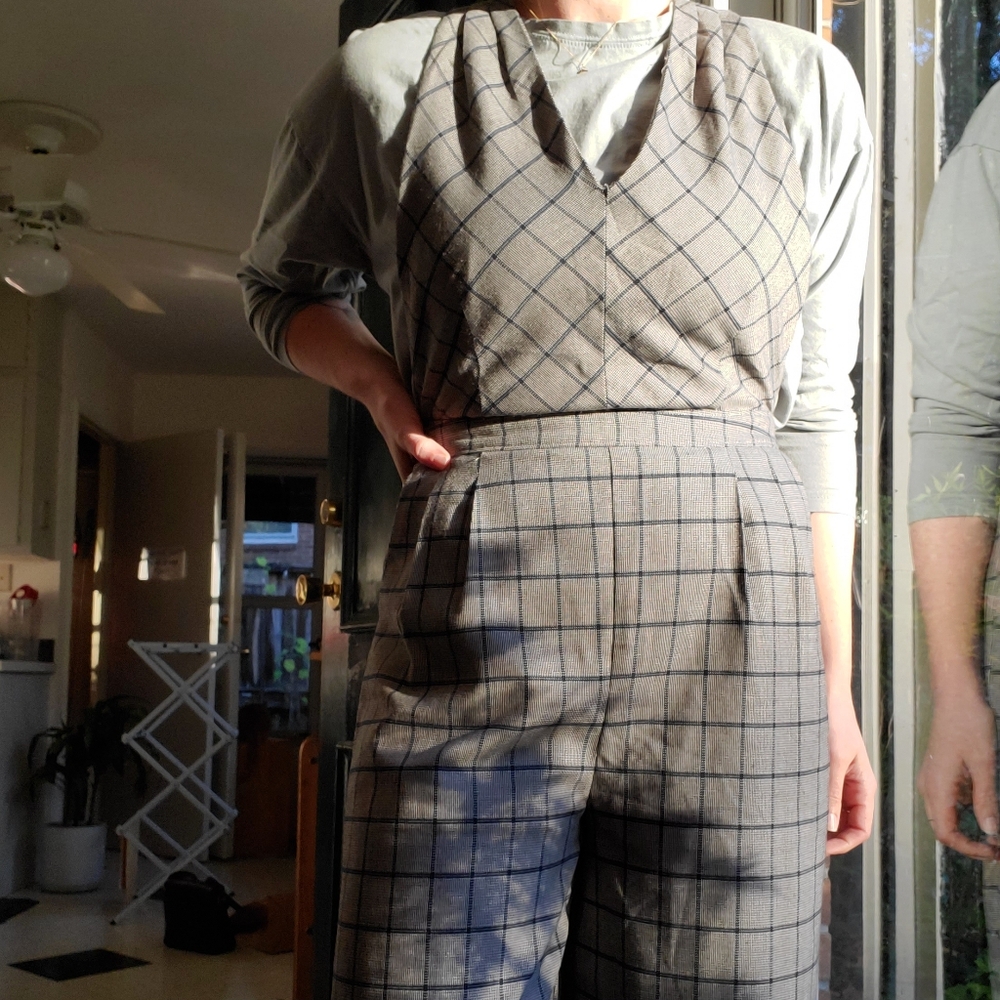 NWT Lost + Wander UO Windowpane Cherokee Jumpsuit
